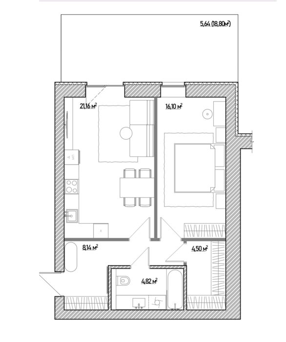 Типова кавартира 7 будинків 4 – 6